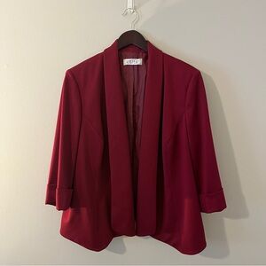 Kasper Women's Stretch Crepe Open Cardigan Jacket